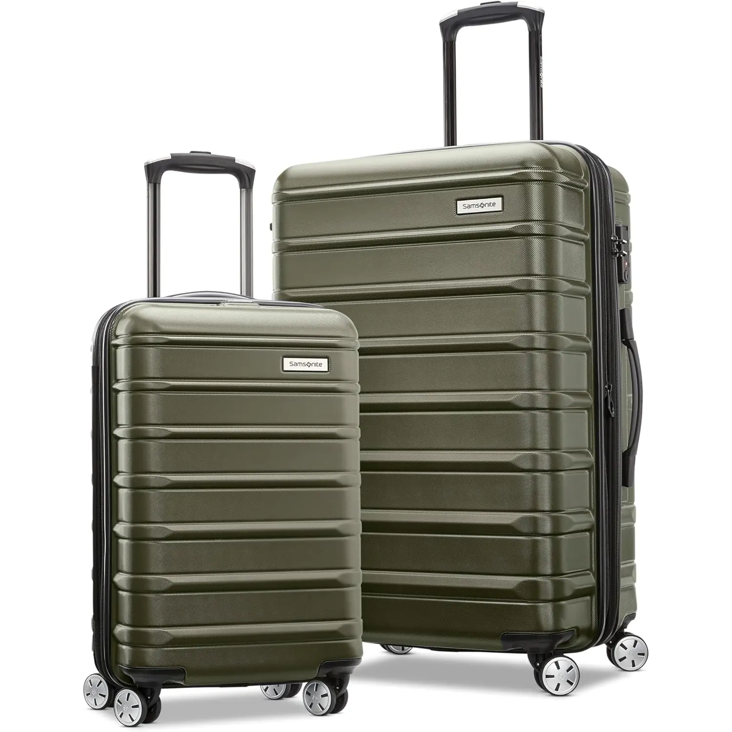 Samsonite Omni 2 Hardside Expandable Luggage with Vita Olive, 2-Piece Set (Carry-onMedium) - 1